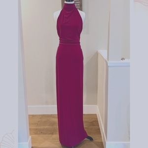 MNG Suit Long Backless fitted dress
